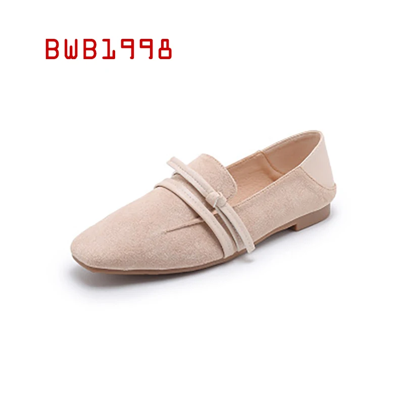 Женские мокасины с закрытым носком повседневные осенние слипоны большого