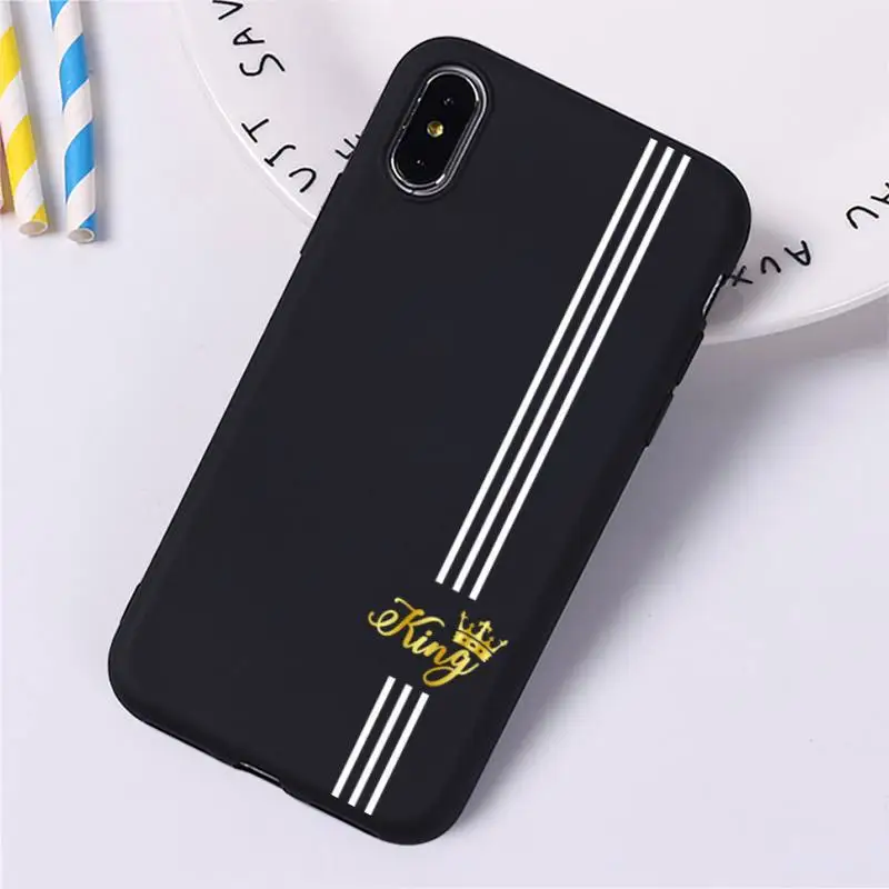 luxury romantic king queen phone case for iphone 12 pro max mini 11 pro xs max 8 7 6 6s plus x 5s se 2020 xr case free global shipping