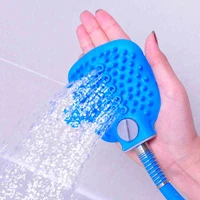 pet shower dog shower elastic non slip pet cat and dog massage shower nozzle pet shower glove bristles universal interface h8206