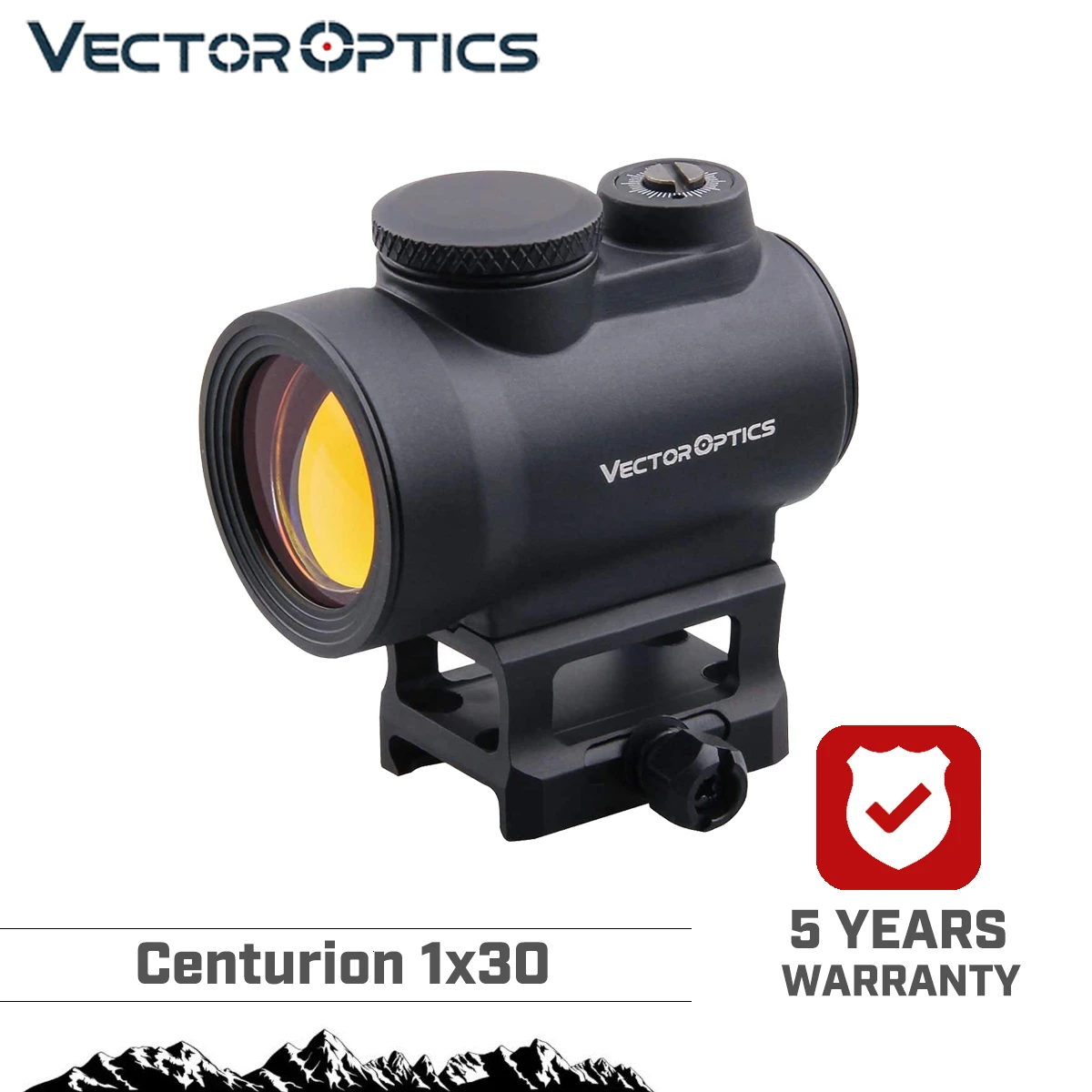 Векторная оптика Centurion 1x30 тактический Красный точечный прицел широкоугольный поле зрения 20000 часов времени работы Mil-style высокое качество