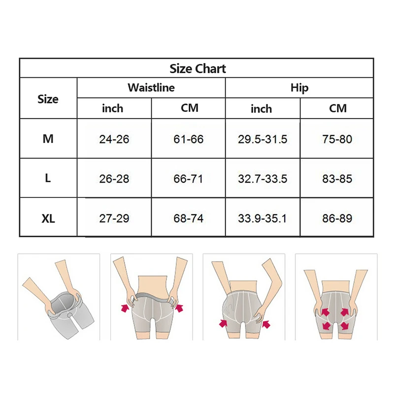 

Fashion Women Booty Lifter Shaper Bum Lift Pants Buttocks Enhancer Boyshorts Briefs Panties