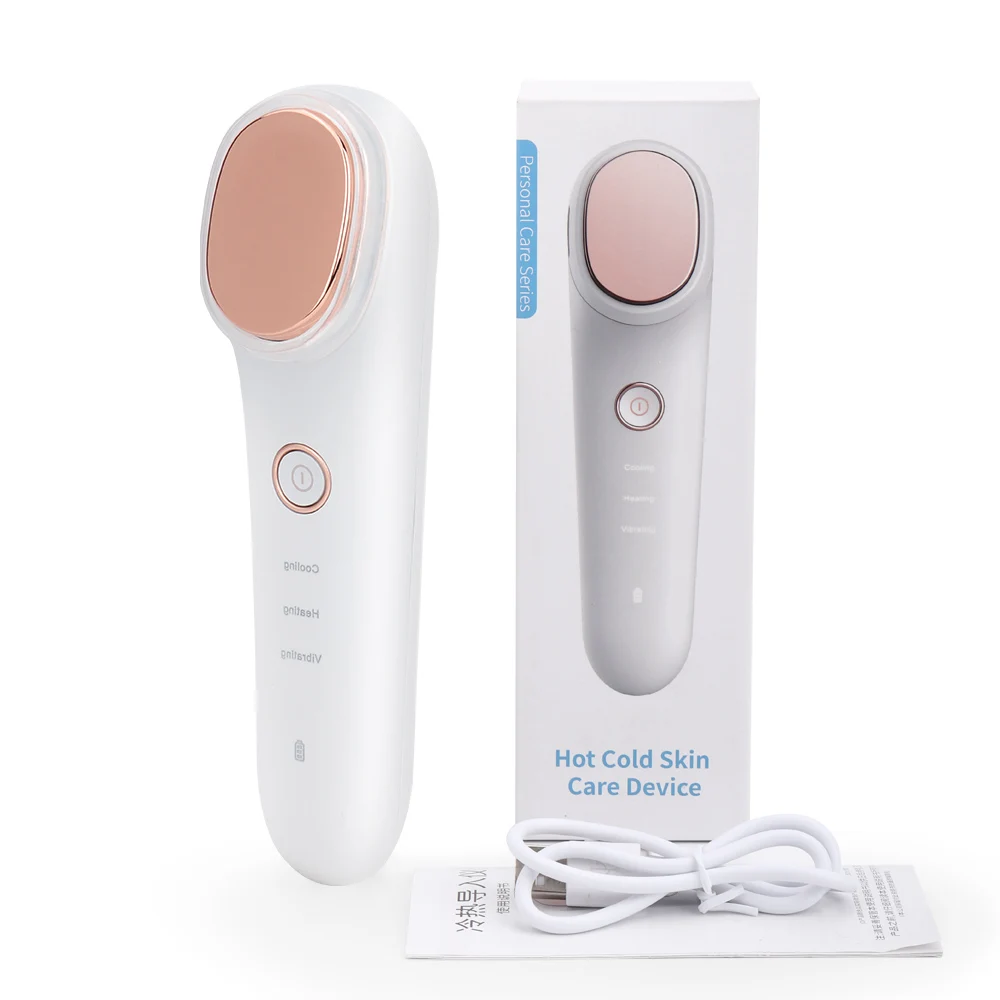 

Hot Cold Hammer Face Beauty Massager Ultrasonic Facial Vibration Beauty Device Cold and Heat Importer Ion Beauty Instrument