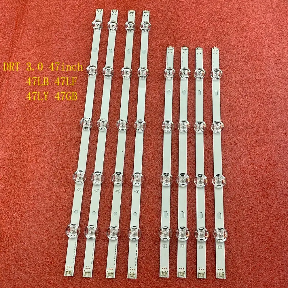 8 шт./компл. светодиодный фонарь для LG 47LB653V 47LB652V 47LB650V 47LB631V 47LB630V 47LB629V 47LB552V 47LB552U 47LB5900 47LB6100