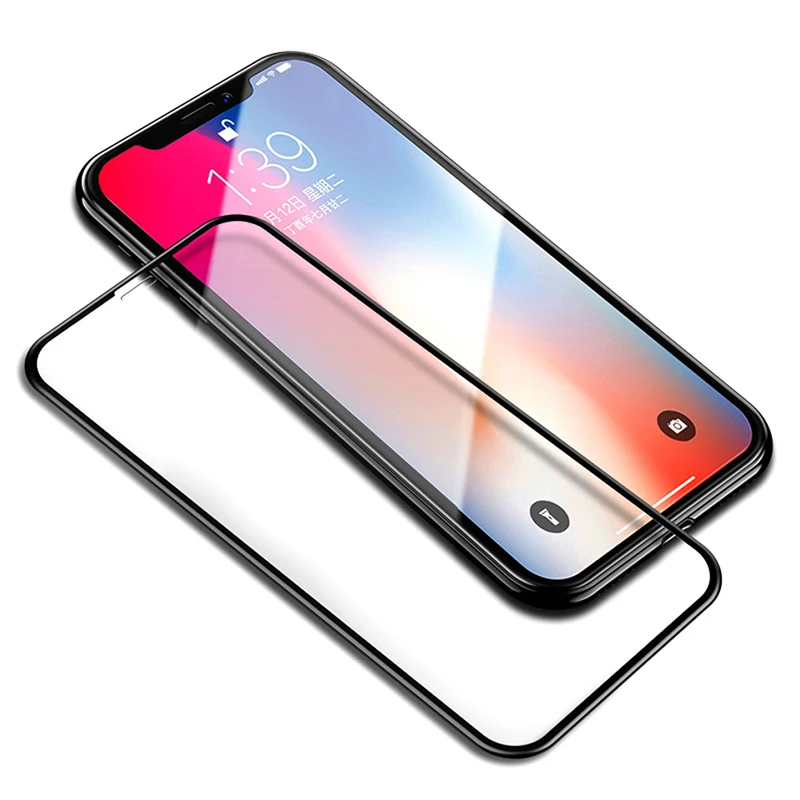 

Защитное стекло с полным покрытием для iphone 12 X XS XR, закаленное стекло для Iphone 13 11 Pro Max, защитная пленка для экрана, защитное стекло