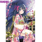 Алмазная живопись 5D сделай сам, картина с полными квадратными и круглыми стразами в японском стиле аниме, красивая мозаика для вышивки крестиком, украшение для дома