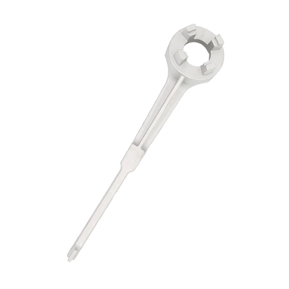 

Aluminum Drum Wrench Bung Spanner Oil Grid Wrench Fuel Opener (Silver)