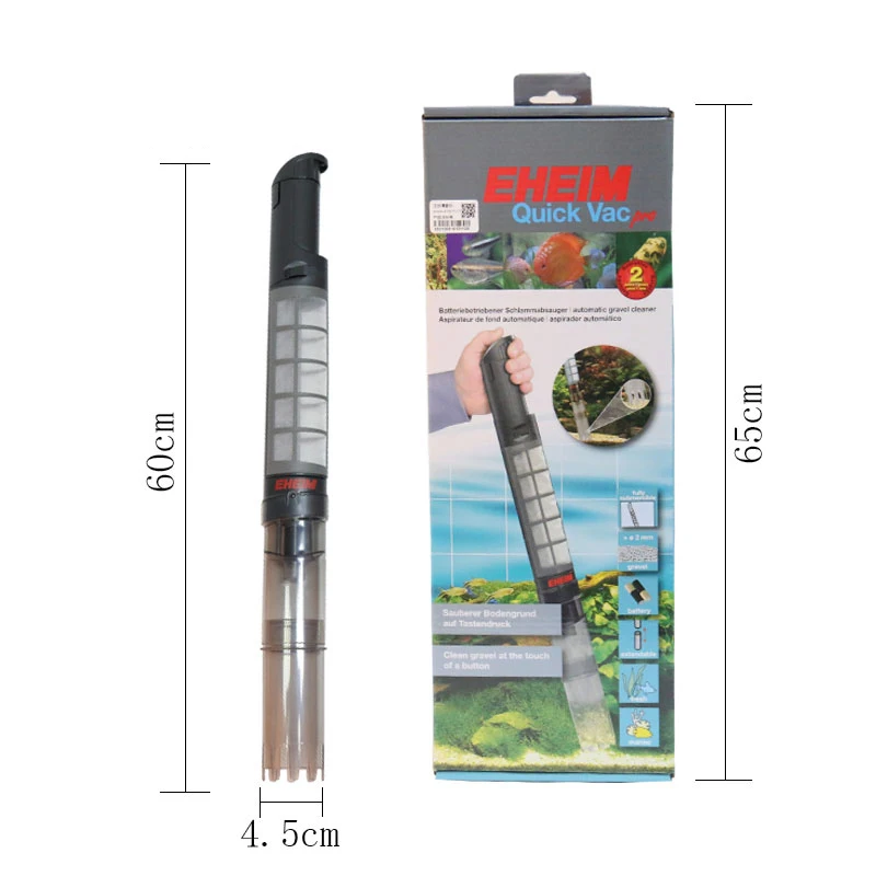 

QUICK VAC PRO 3531 BATTERY SLUDGE VACUUM GRAVEL CLEANER FOR FISH TANK AQUARIUM