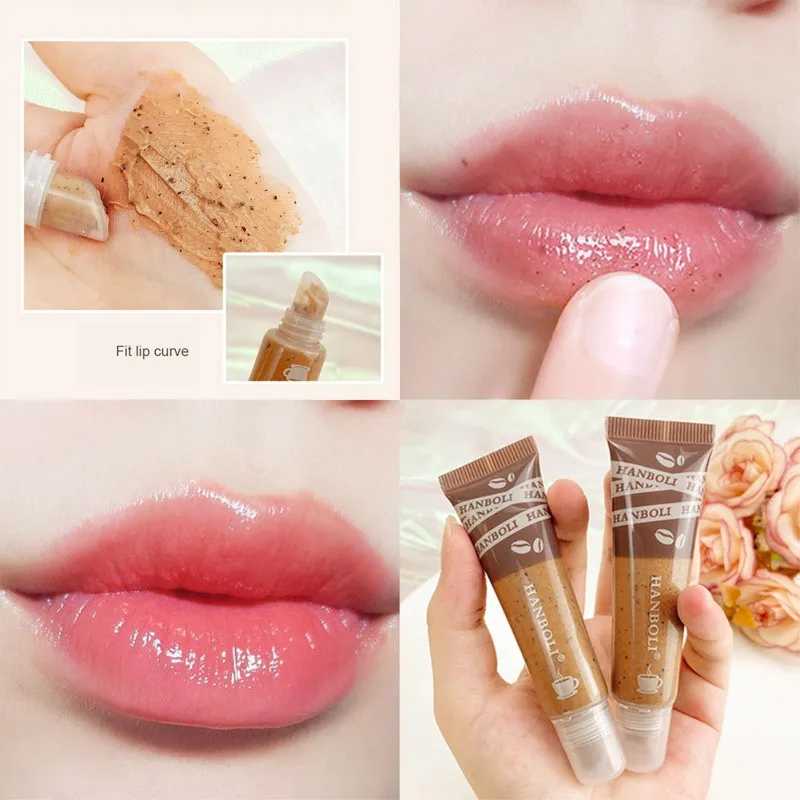 

Lip coffee scrub exfoliation fade lip lines lip care particles massage lip scrub stick