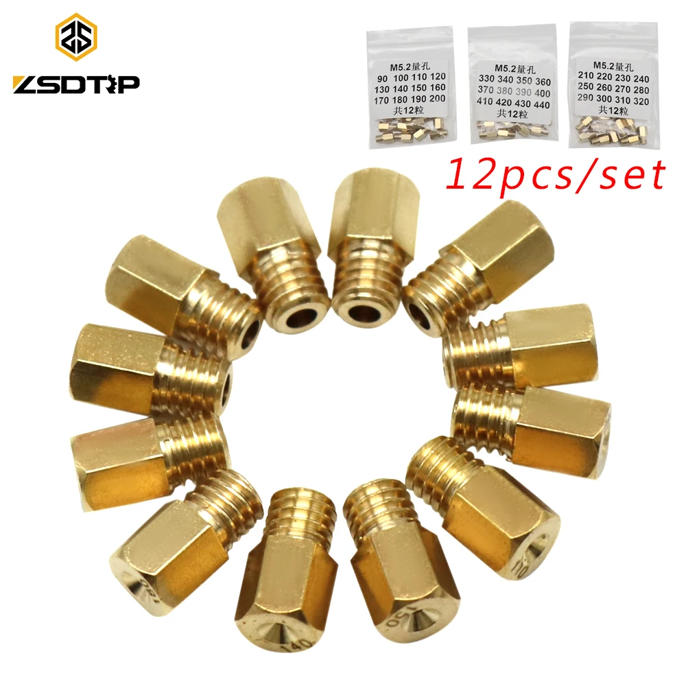 ZSDTRP 12 шт./компл. карбюратор для мотоцикла основной набор форсунки MIKUNI VM TM TMX #90 200 #210