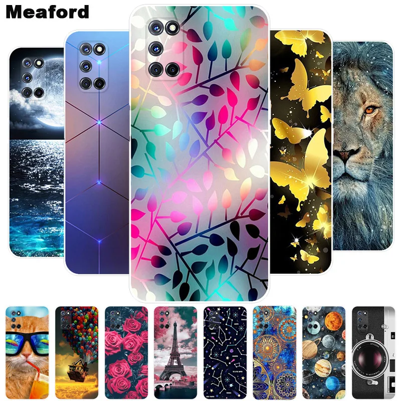 Для Coque OPPO A52 чехол A 52 милый рисунок Мягкий ТПУ силиконовый для A72 2020 72 телефона s A92