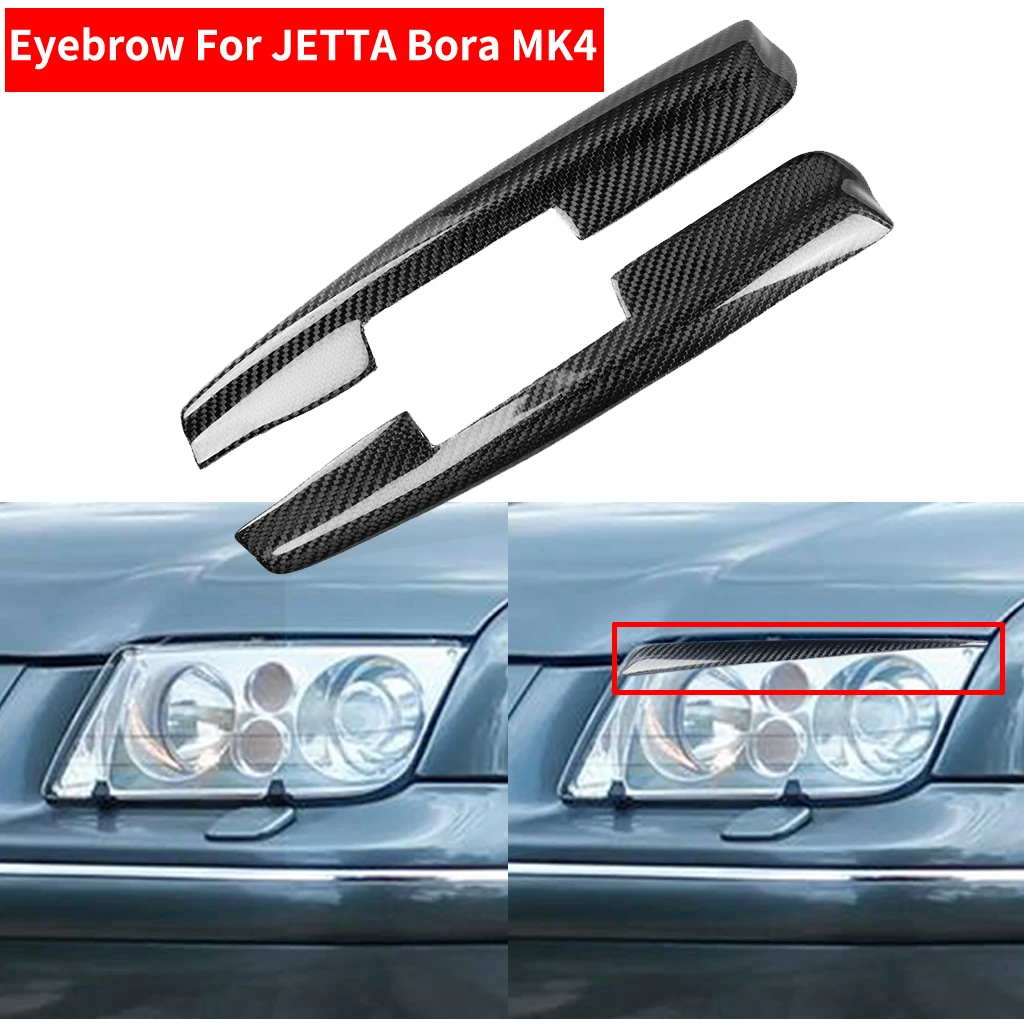 2 шт. автомобильный Стайлинг настоящие Углеродные волоконные фары веки для