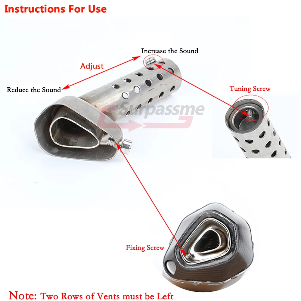 Мотоцикл дБ убийца Akrapovic выхлопная труба Регулируемый глушитель для мотокросса ATV гоночный скутер 42 мм 45 мм 48 мм аксессуары