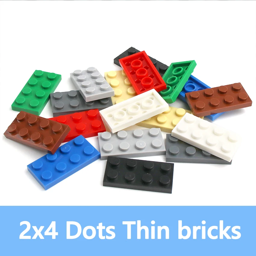 

Thin Figure Bricks 2x4 Dots 88PCS DIY Building Blocks Educational Creative Size Compatible With 3020 Plastic Toys for Children