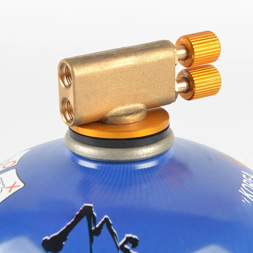 Кемпинг двойной головкой клапан Адаптер для пикника на открытом воздухе