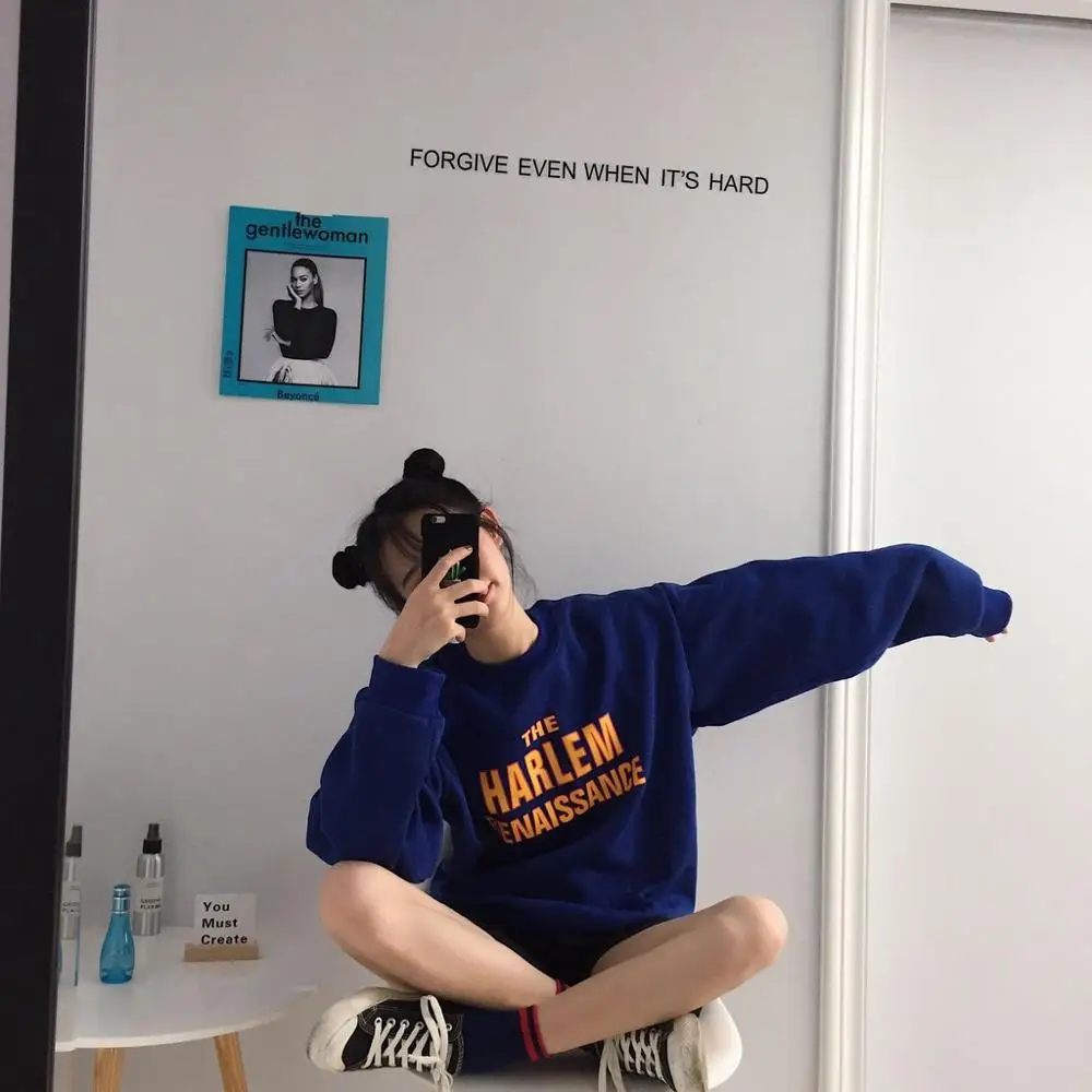 Платье с длинными рукавами пуловер круглым вырезом принтом в виде букв Детский