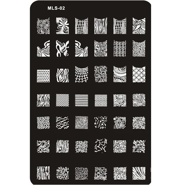 ANGNYA 1 шт. МЛ серия пластина с изображениями для нейл-арта Нержавеющая сталь