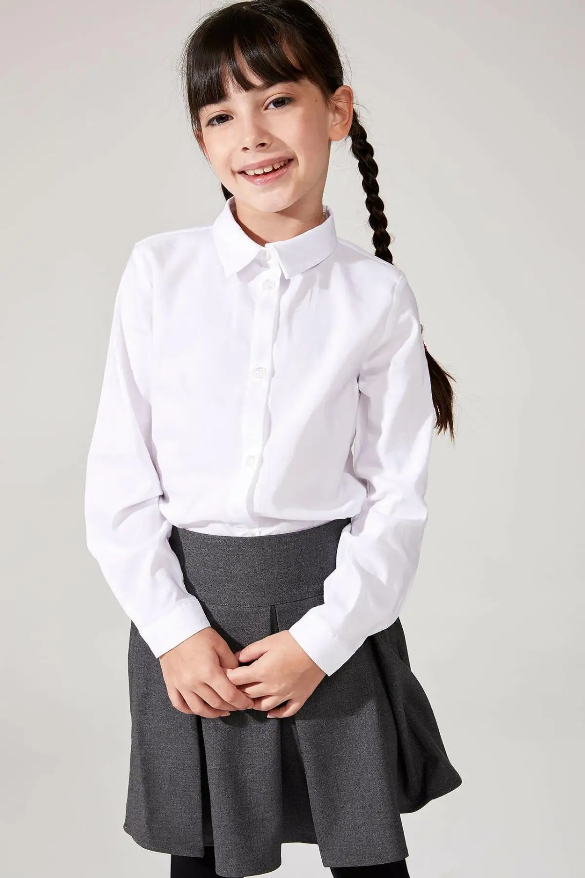 DeFacto/весенние белые рубашки для девочек торжественные детские осенние Shirt-K9023A619AU