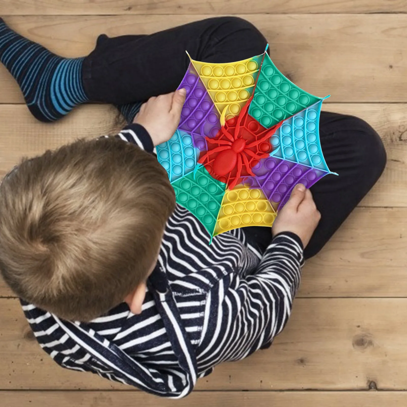 Fidget Juguetes | Juguetes Fidget | Fidget juguetes arco iris grande tablero de ajedrez Pushs es Dimple de juego los ni&ntilde;os adultos inquietos Popper sensorial de juguete para aliviar el estr&eacute;s-4