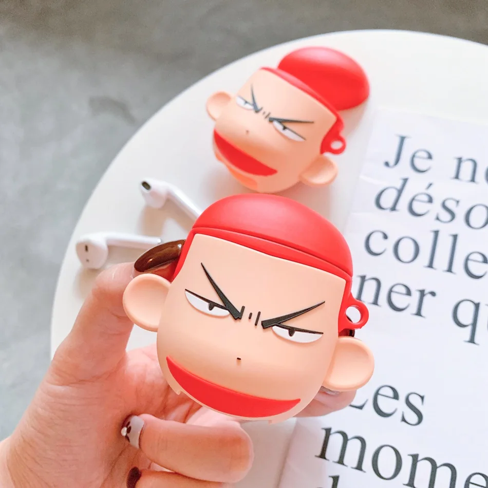 3D Silicone Earphone Case For Airpods 2 Cute Rabbit Animal Cartoon Headphone Cover Apple Air pods Earpods Ring | Электроника