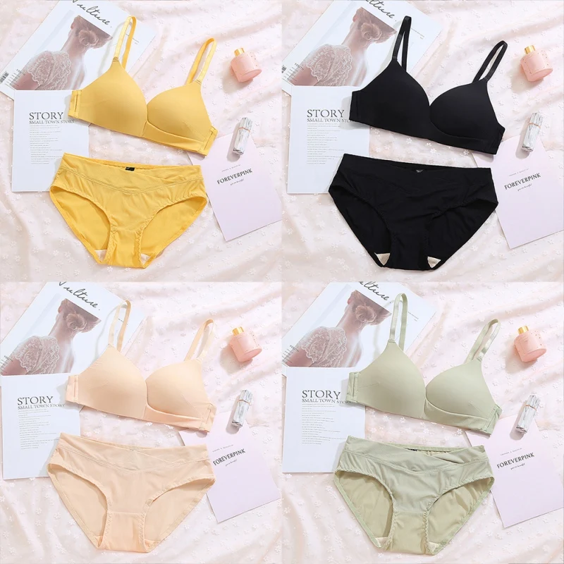 Женский комплект нижнего белья однотонный бюстгальтер пуш ап с чашечкой 3/4 70B 75B 80B