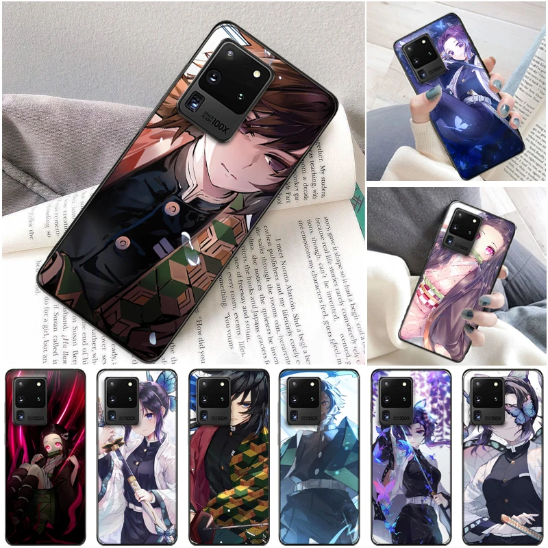 

Demon Slayer Agatsuma Zenitsu Kimetsu No Yaiba Kamado Nezuko Kamado Tanjirou Phone Case For Samsung Galaxy S20 Plus FE Coque