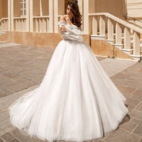 eightree ivory boho wedding dresses sexy backless puff sleeves beach bride dress tulle applique princess wedding gowns plus size