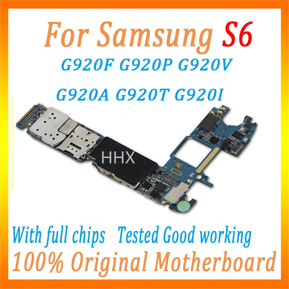 Для samsung Galaxy S6 G920F G920P G920V G920A G920T G920I материнская плата 32 Гб материнская плата с полным чипом MB