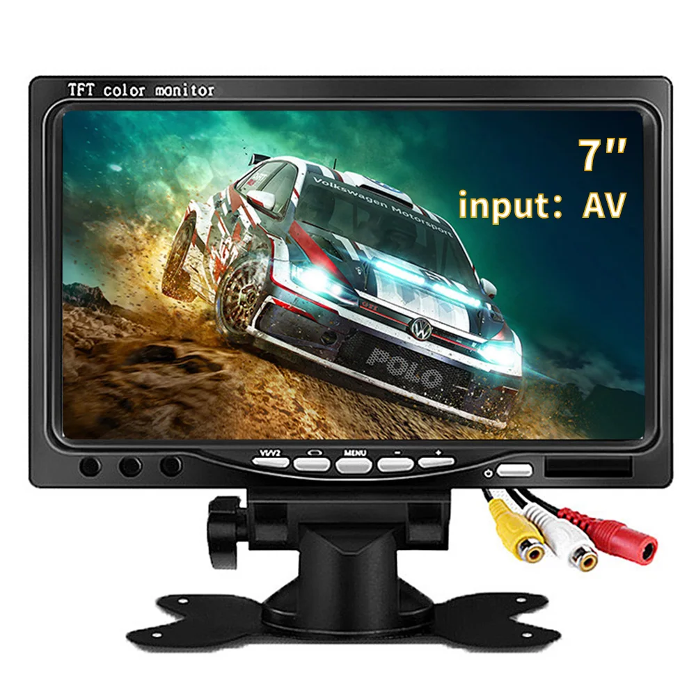 

7-дюймовый ПК МОНИТОР 800X480 AV входной экран компьютерный монитор для промышленного транспортного средства обратный резервный задний вид ЖК-м...