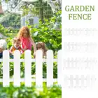 Забор из ПВХ, белый Садовый Забор, легко устанавливается для виллы, кампуса, садовой террасы, двора, украшение, забор L50 см H13162030 см