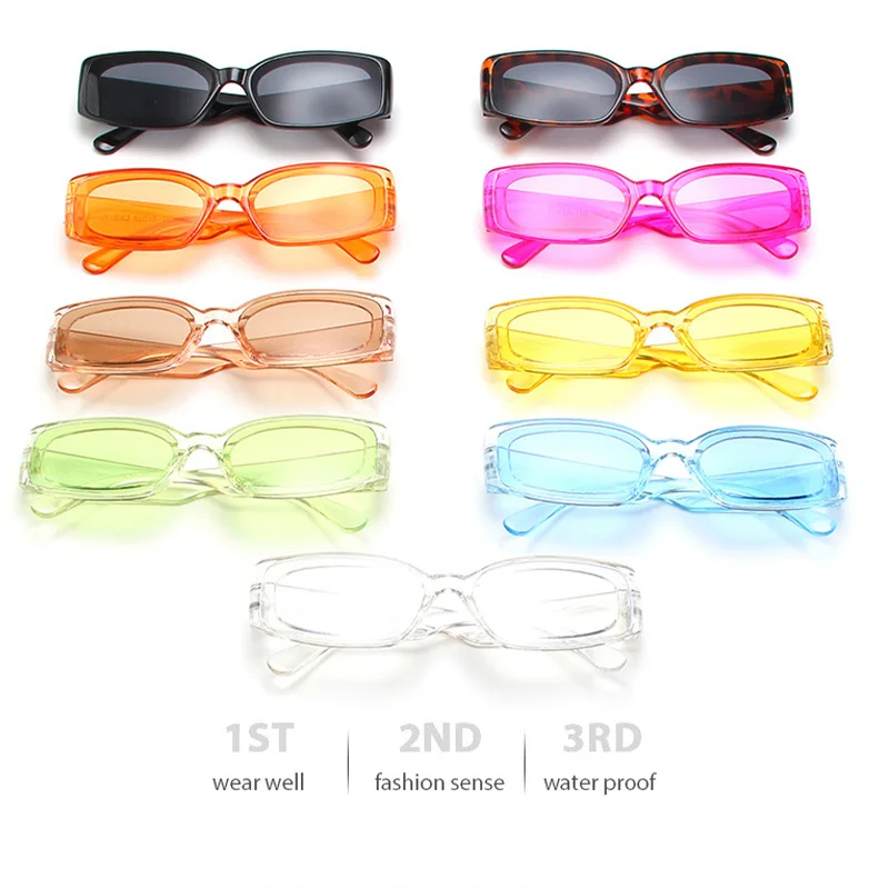 

men rectangle sunglasses leopard women 2020 summer ladies sun glasses retro square black pink uv400 dropshipping