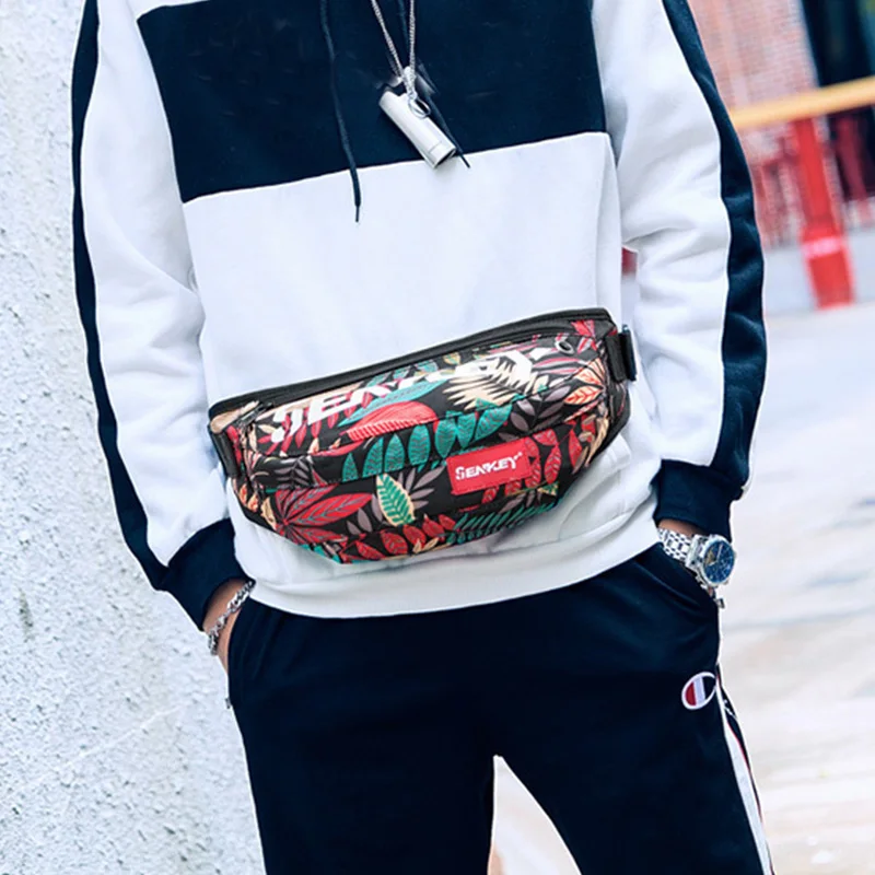 Поясная Сумка унисекс с граффити для женщин яркая забавная сумочка на бедра из