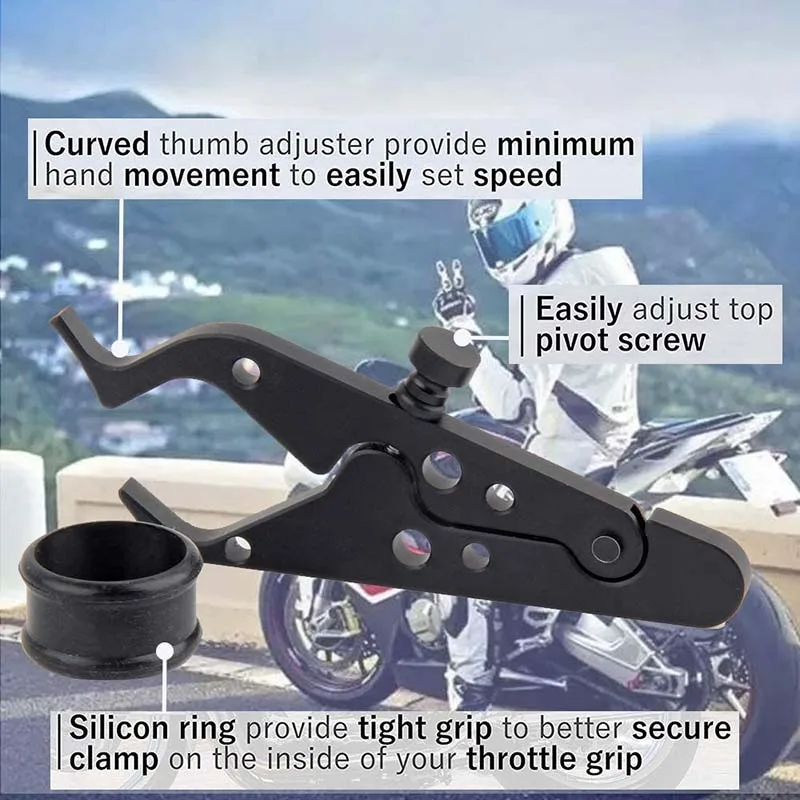 

Motorcycle Throttle Clamp Control Throttle Auxiliary Hand Grip Part Rubber Ring Moto Handlebar Moto Accessories Controller