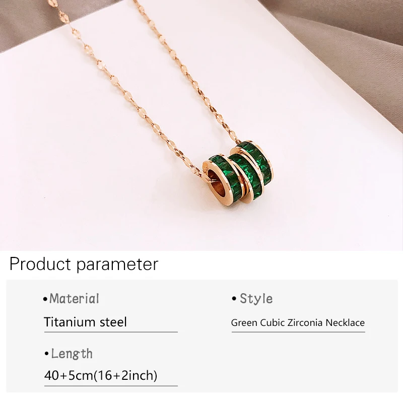 2021 в Корейском стиле AAA кубическим цирконием зеленого цвета с украшением виде