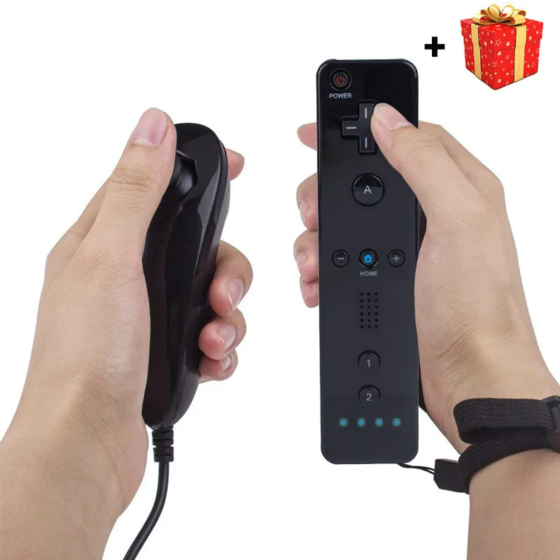 Контроллер для Nintendo Wii Пульт дистанционного управления джойстик + Nunchuck с