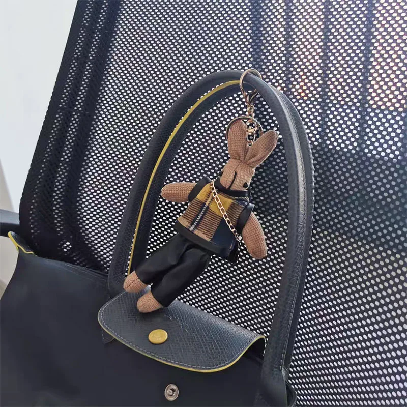 

Cute Doll Keychain Fashion Little Rabbit Backpack Pendant Bag Car Keys Accessories Keyring Give Gift Friend Hot Sale New Product