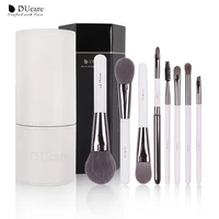 ducare 8pcs eyeshadow makeup brush set travel home high quality face eye beauty foundation lip eyebrow brush with makeup box