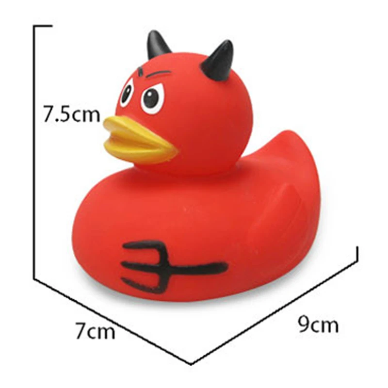 ESALINK Figure коллекционные игрушки красный Devil Duck резиновая утка фигурки дети