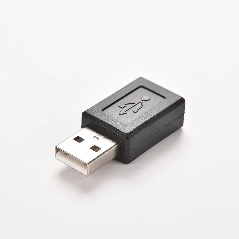 1 шт. чёрный твердый Переходник USB 2 0 A папа-Micro B мама | Электроника