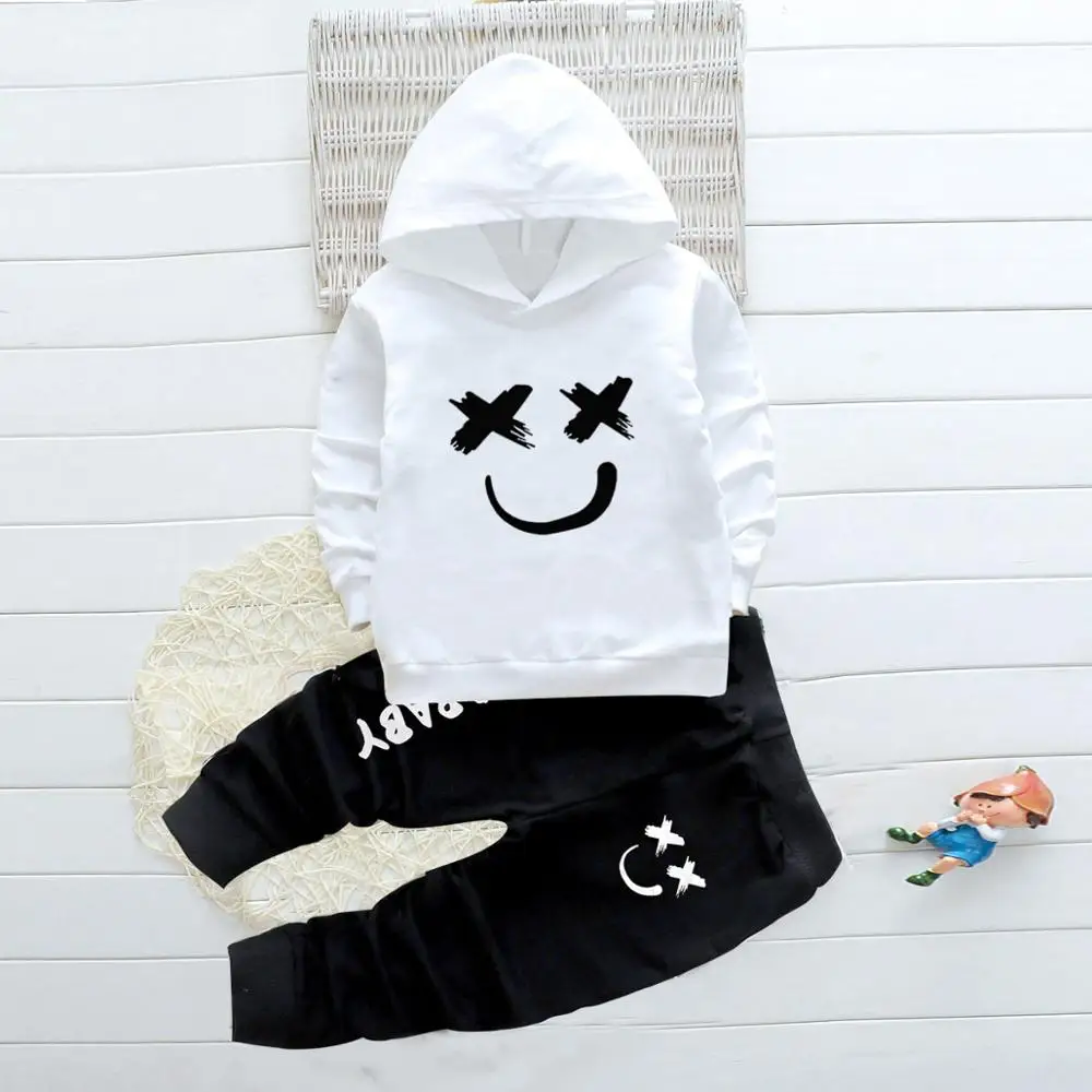 Комплект одежды для мальчиков LZH осенне-зимняя одежда маленьких толстовка + штаны