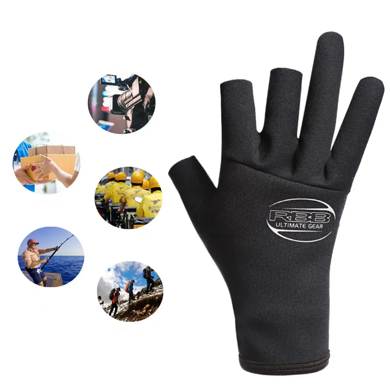 Япония RBB Зимние перчатки для рыбалки мужские неопреновые водонепроницаемые