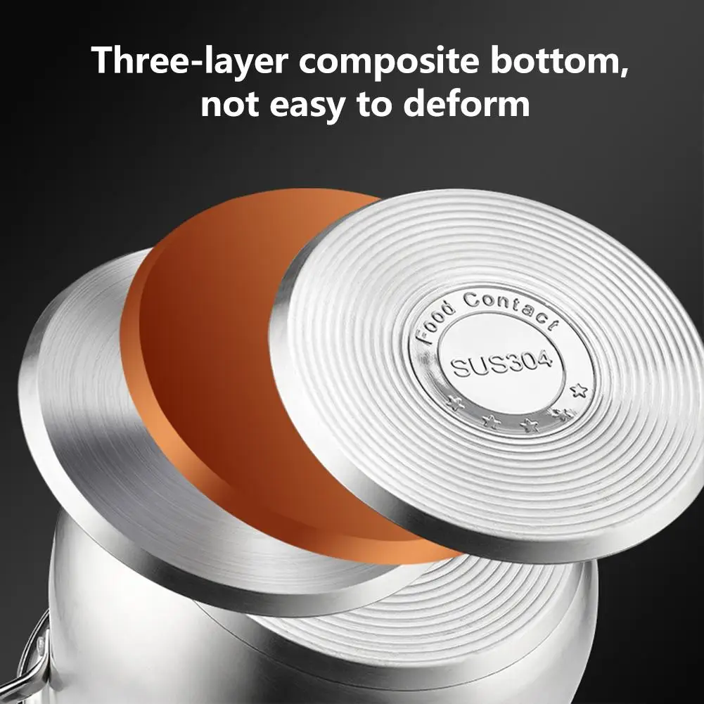 304 кастрюля из нержавеющей стали для пищевых продуктов антипереливная