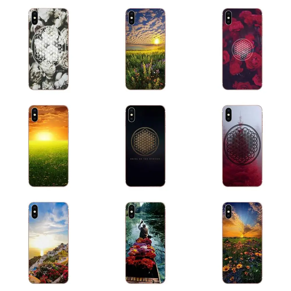 Цветок жизни с надписью Bring Me the Horizon для htc Desire 530 626 628 630 816 820 830 один A9 M7 M8 M9 M10 E9 U11 U12