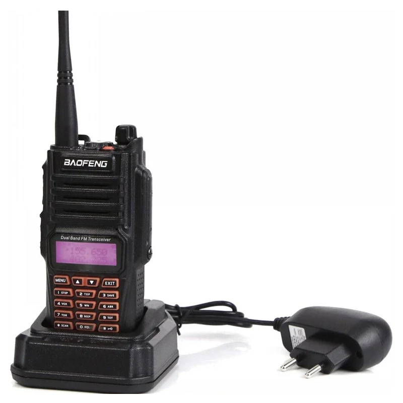 2PCS Walkie Talkie 10W Baofeng UV-9R Plus Waterproof Ham Radio Station hf Transceiver VHF UHF Two Way Radio Scanner uv9r plus