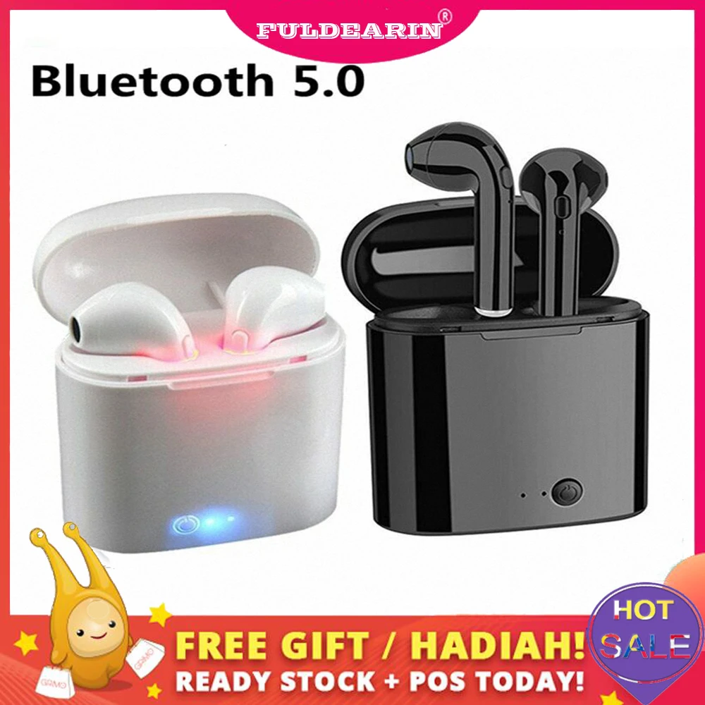 2019 оригинальные беспроводные наушники handsfree i7s tws Bluetooth с микрофоном для ios Android