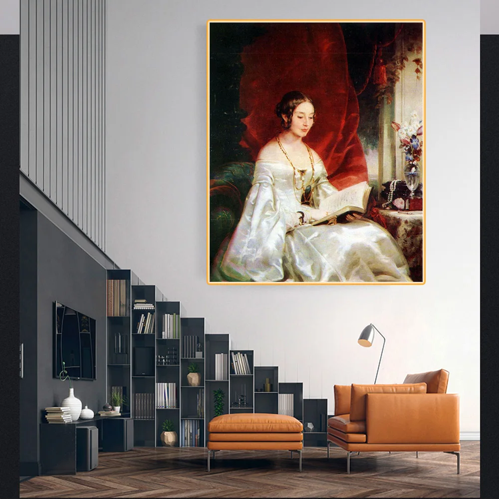 Цитон Кристина Robertson Olga Ольга Ивановна Орлова-Давыдова Canvas картина маслом на