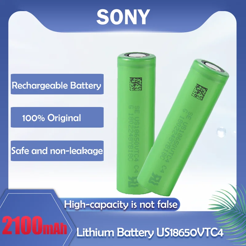 1-10 шт. оригинальные 18650 US18650VTC4 3 6 В 2100 мАч VTC4 30A литий-ионные перезаряжаемые батареи