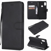 wallet case for xiaomi mi 8 mi8 cover case luxury magnetic closure flip retro plain stand leather phone bag on xiomi 7 mi7 coque