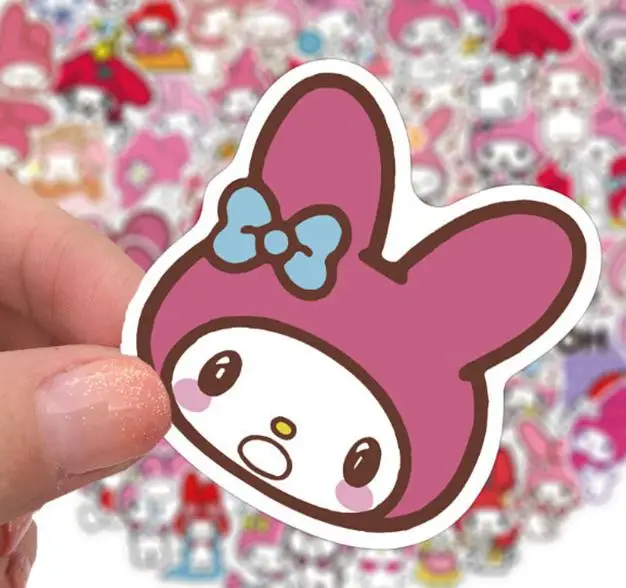 103050100pcs cartoon image melody graffiti waterproof skateboard travel suitcase phone laptop luggage stickers kids girl toys free global shipping