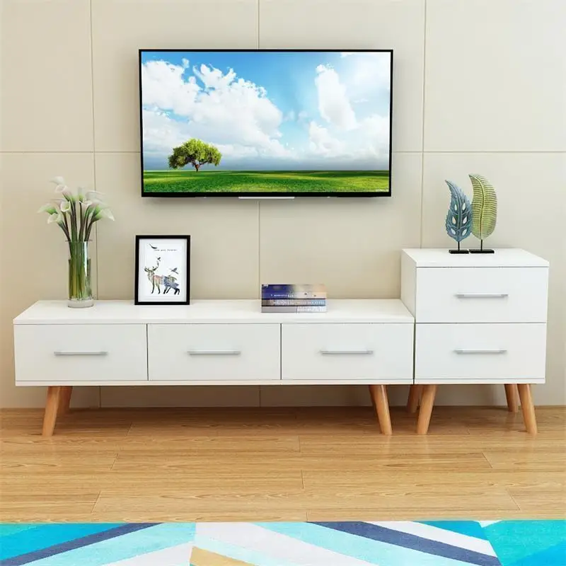 MODEL E Плоский экран Kast De Pie шкаф Soporte блок для подъема Стандартный скандинавский деревянный стол Mueble мебель для гостиной монитор тв стойка - Цвет: MODEL E