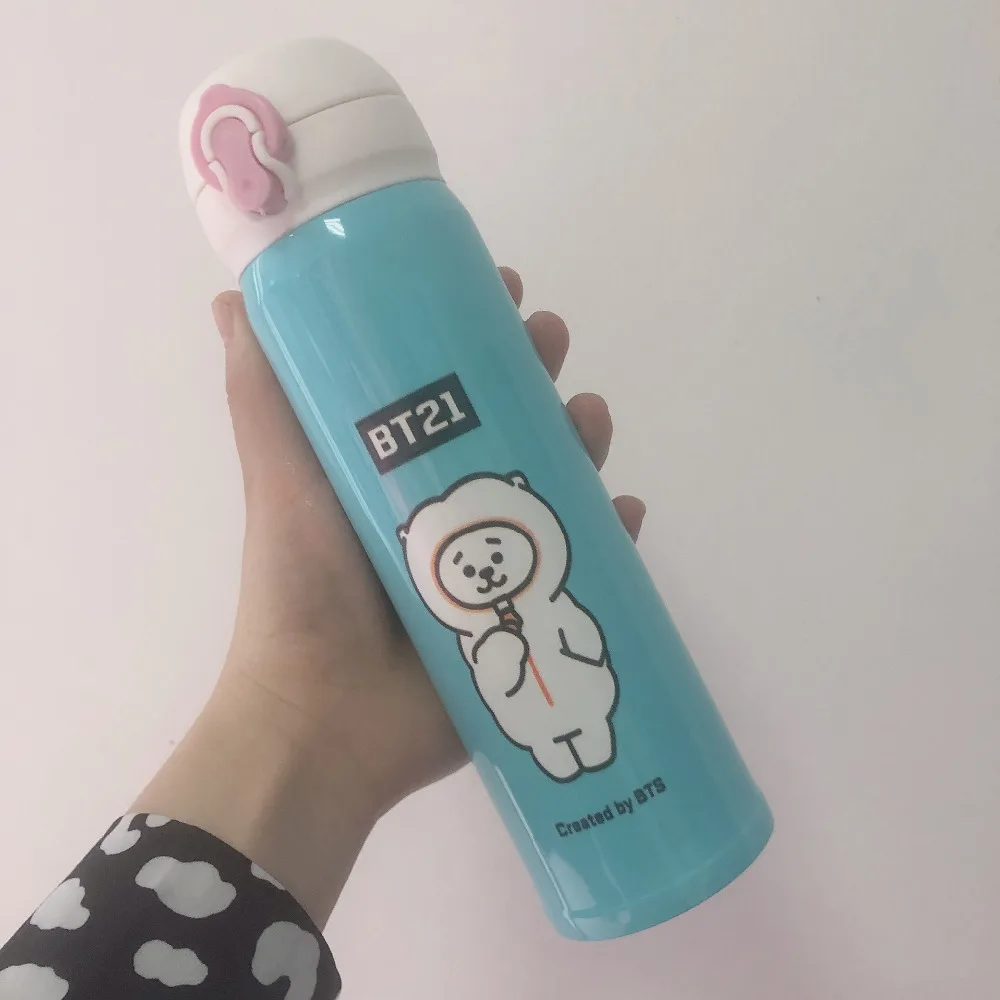 Bangtan Kpop BT старт SGroup сувенирная чашка для воды Термос Милая из нержавеющей стали